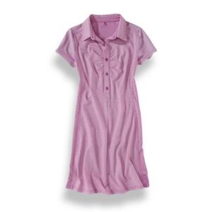 Prana Kinley Short Sleeve Polo Shirt Dress, Medium